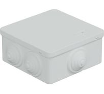 Распределительная коробка Экопласт JBS101 о/п 100x100x55, 6 выходов, IP55 цвет белый 44037W-1