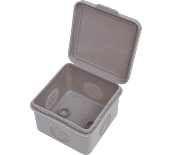 Распаечная коробка Navigator 93 756 nss-db-65-65-45-gr открытого монтажа без мембран 93756