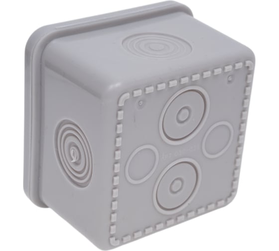 Распаечная коробка Navigator 93 756 nss-db-65-65-45-gr открытого монтажа без мембран 93756