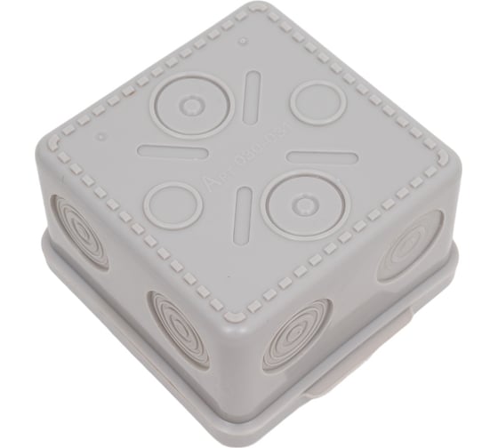 Распаечная коробка Navigator 93 757 nss-db-80-80-50-gr открытого монтажа без мембран 93757