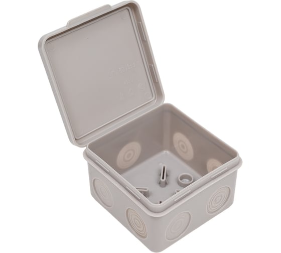 Распаечная коробка Navigator 93 757 nss-db-80-80-50-gr открытого монтажа без мембран 93757