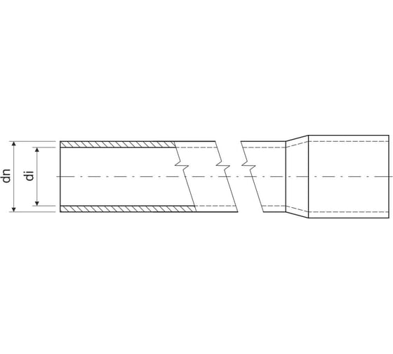 Жесткая гладкая труба с раструбом KOPOS 320N PVC 1550 (KA) 3 метра 1550_KA