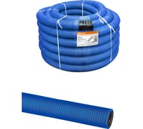 Двустенная гофрированная труба TDM ELECTRIC ПНД d 110, с зондом, 50 м/уп., синяя SQ0413-6110