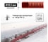 Гофра для кабеля TDM ELECTRIC 25мм ПНД с зондом 75 метров легкая красная SQ0413-0033 3