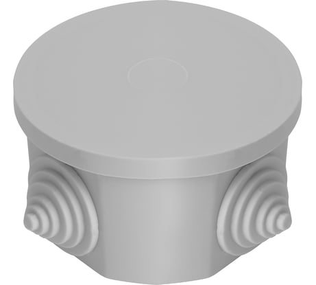 Разветвительная коробка STEKKER 75*75*40мм, 4 ввода, IP44, светло-серая, EBX20-34-44 (GE41237) 39995