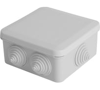Разветвительная коробка STEKKER 100*100*50мм, 6 вводов, IP55, светло-серая, EBX10-36-55 (GE41255) 39998