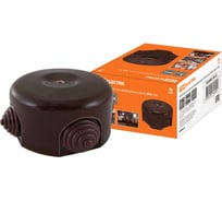 Распаячная фарфоровая коробка TDM D7,8x4,5см ЭКО бук SQ2802-0013