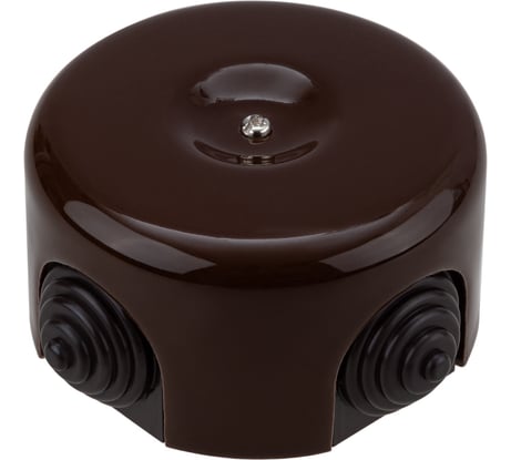 Распаячная фарфоровая коробка TDM D7,8x4,5см ЭКО бук SQ2802-0013