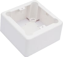 Коробка распределительная TDM ELECTRIC 85х85х42 мм, 1-местная, подъемная, белая, IP20 SQ1401-0232