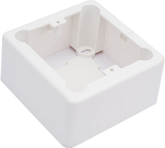 Коробка установочная TDM ELECTRIC ОП 85x85x42 мм, 1-местная, подъемная, белая, IP20, инд. штрихкод SQ1401-0232