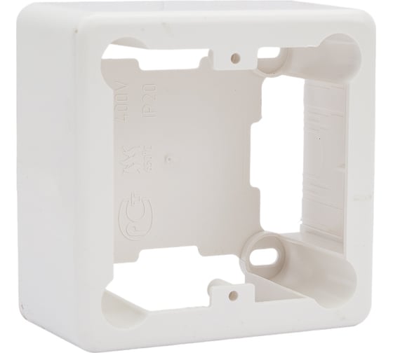 Коробка распределительная TDM ELECTRIC 85х85х42 мм, 1-местная, подъемная, белая, IP20 SQ1401-0232