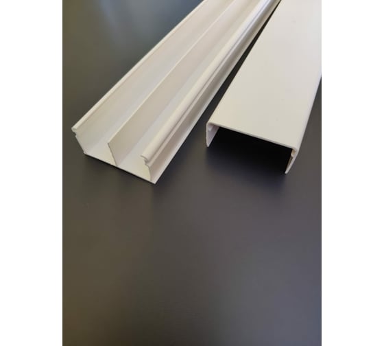 Кабельный канал SPL 40x20x2000мм с перегородкой, белый, 20 шт. 040011S