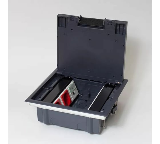 Люк на 6 постов SPL 45x45, металл/ пластик, с пластиковой коробкой, IP40 300007
