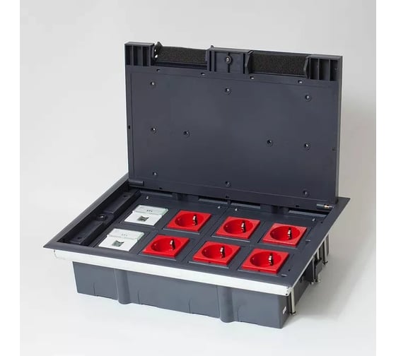 Люк на 8 постов SPL 45x45, металл/ пластик, с пластиковой коробкой, IP40 300008