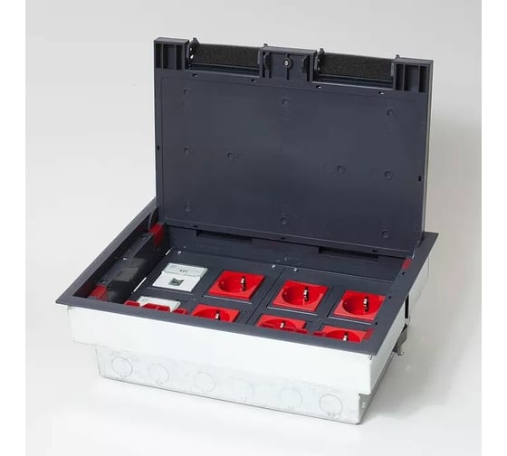 Люк на 8 постов SPL 45x45, металл/ пластик, с металлической коробкой, IP40 300009