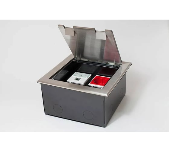 Люк на 4 поста SPL 45x45, из нержавеющей стали, с коробкой, IP40 300014