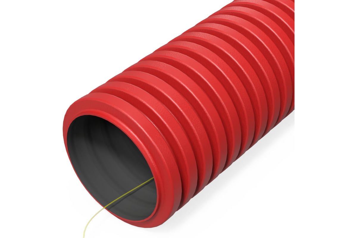 Гофрированная гибкая двустенная труба ПНД Промрукав тип 750 (sn38) с .
