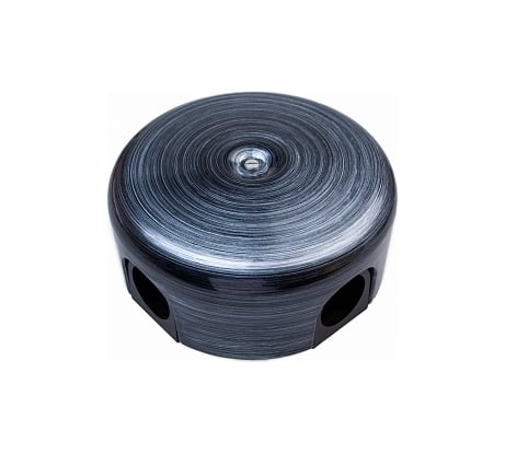 Распределительная коробка Bironi 78мм, пластик, серебряный век (4 кабельных ввода в комплекте) B1-521-11-K