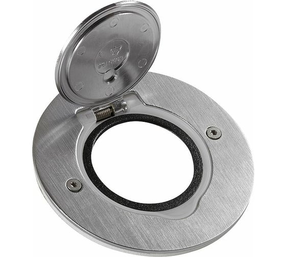 Блок встраиваемый Legrand  Ip44 Круг. Нерж. 2м 089701