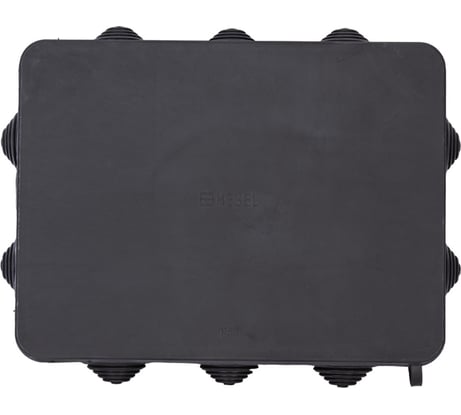 Разветвительная коробка HEGEL с гермовводами, черная КР2607-08-И