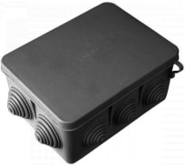 Разветвительная коробка HEGEL с гермовводами, черная КР2606-08-И