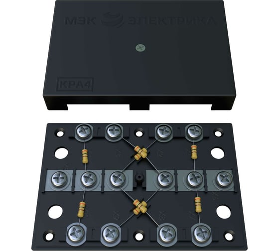 Коробка МЭК ЭЛЕКТРИКА КРА-4 300Ом черная MEC42104