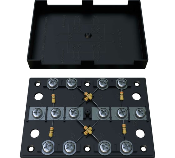 Коробка МЭК ЭЛЕКТРИКА КРА-4 300Ом черная MEC42104