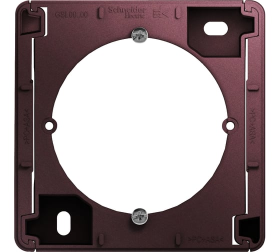 Коробка для наружного монтажа Systeme Electric Glossa, баклажановый GSL001100 1