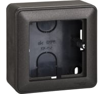 Подъемная коробка для наружного монтажа Systeme Electric W59 с рамкой 1-местная, черный бархат KP-152-68