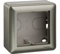 Подъемная коробка для наружного монтажа Systeme Electric W59 с рамкой 1-местная, шампань KP-152-48