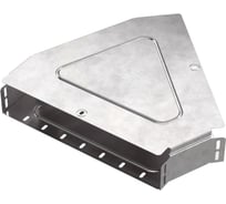 Горизонтальный угол 45 градусов с крышкой Промрукав стандарт 400x80 1шт PR16.0614