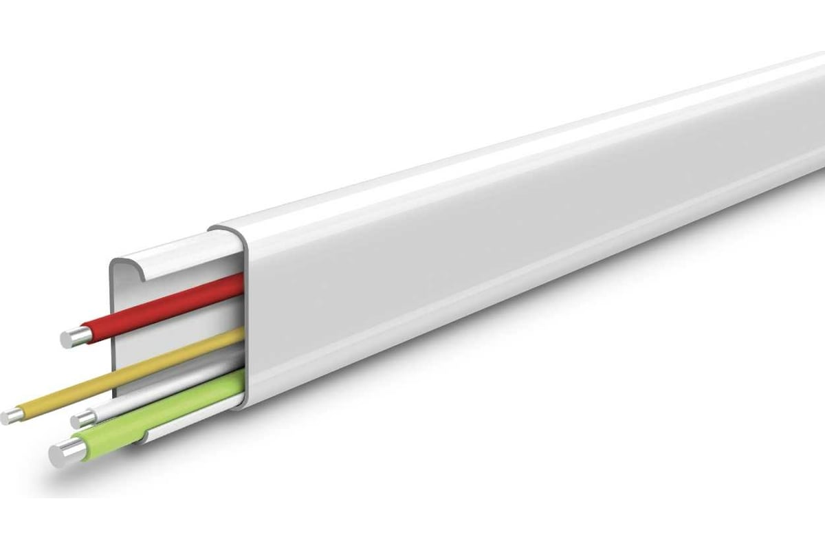 Кабель-канал DECONIKA 22х10мм 2,2м 001 Белый Д-КК22х10 001 БЕЛ - выгодная  цена, отзывы, характеристики, фото - купить в Москве и РФ