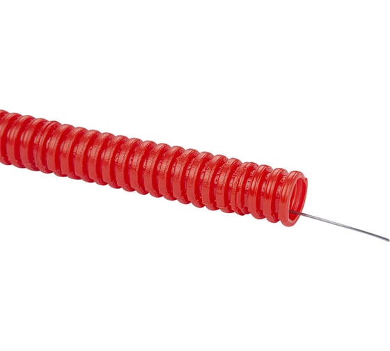 Гофрированная труба TDM ELECTRIC пнд d 16 с зондом (100 м) легкая красная SQ0413-0031