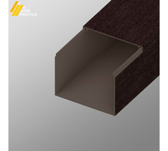 Кабель-канал AGIS ПВХ 80x60 мм Венге 3 D 60.05.80.60.200