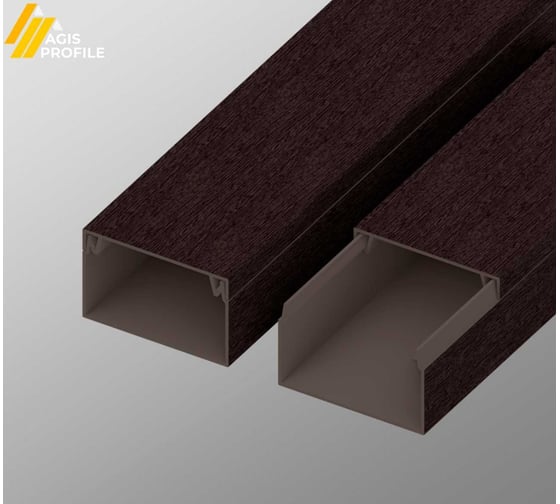 Кабель-канал AGIS ПВХ 40x25 мм Венге 3 D 60.05.40.25.200