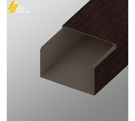 Кабель-канал AGIS ПВХ 100x60 мм Венге 3 D 60.05.100.60.200