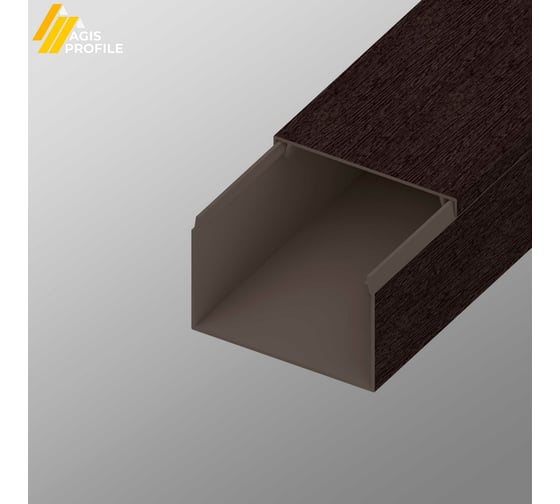 Кабель-канал AGIS ПВХ 60x40 мм Венге 3 D 60.05.60.40.200