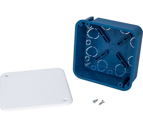 Коробка распаячная скрытой проводки Рувинил 100x100x45 10160