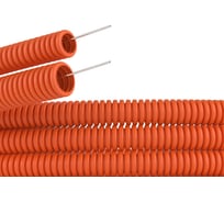 Труба DKC ПНД гофро c протяж. d25 оранж. уп.50м 71925DIY