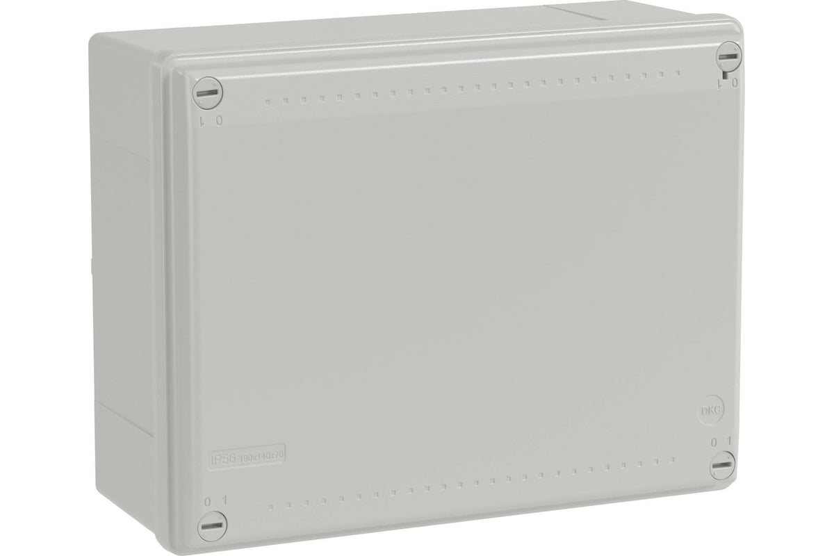 Коробка ответвит с гладкими стенками ip56 190х140х70мм