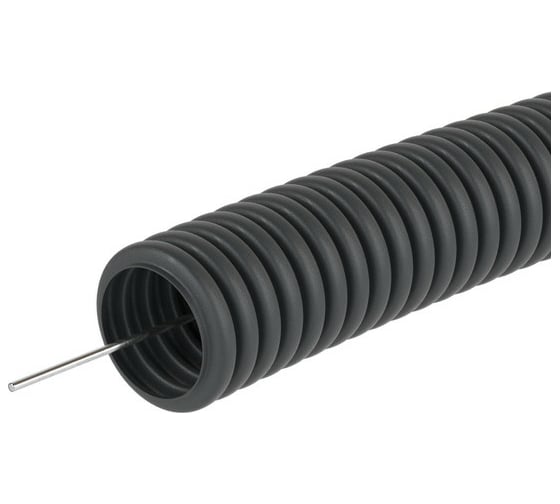 Труба DKC ПНД гофро c протяж. d32 черн. уп.25м 71732DIY
