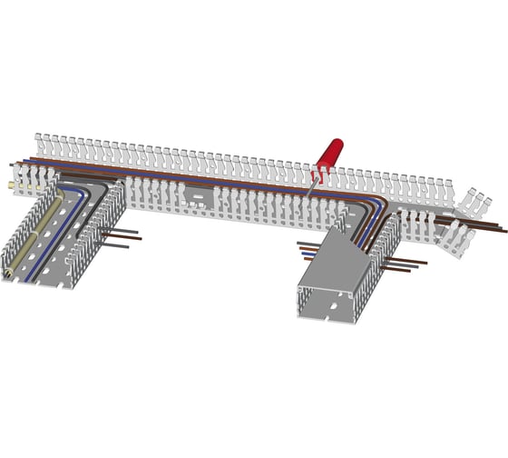 Кабель-канал DKC перф. RL 40x60 G дл.2м 01107RLDIY