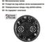 Коробка распределительная TDM ELECTRIC D73х73мм, углубленная, саморезы, метал. лапки, IP20 SQ1403-0910 3