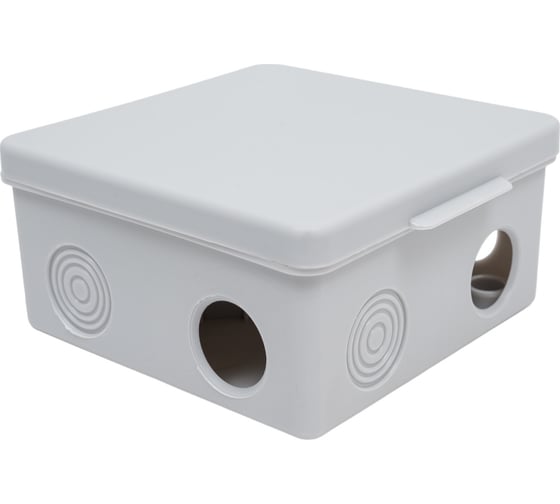 Распаечная коробка с крышкой ОП TDM ELECTRIC 100х100х55мм, IP54, 8вх 60 шт SQ1401-0513 1