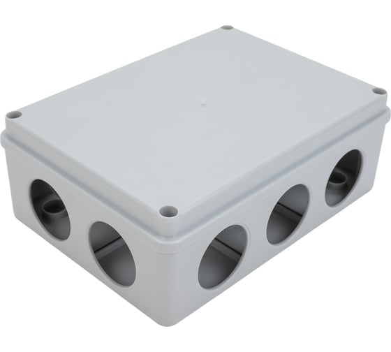 Коробка распределительная TDM ELECTRIC 190х140х70мм, крышка, IP44, 10 гермовводов SQ1401-1243