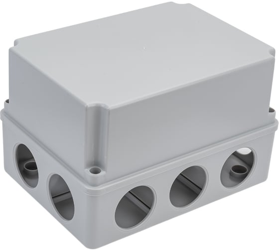 Распаечная коробка с крышкой ОП 190х140х120мм, IP44, 10 гермовводов TDM ELECTRIC SQ1401-1245
