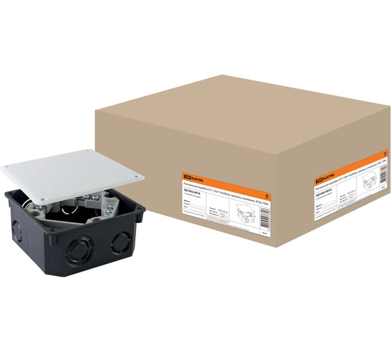 Коробка распределительная TDM ELECTRIC 110х110х50мм, крышка, клеммник, IP20 упаковка 60 штук SQ1402-0016 1