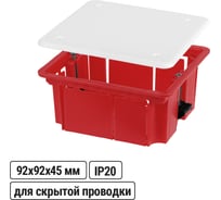Коробка распределительная TDM ELECTRIC 92х92х45мм, крышка, пл. лапки, IP20 SQ1403-1022