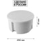 Коробка распределительная TDM ELECTRIC D80х40мм, крышка, серая, IP20 упаковка 175 штук SQ1402-1004 3