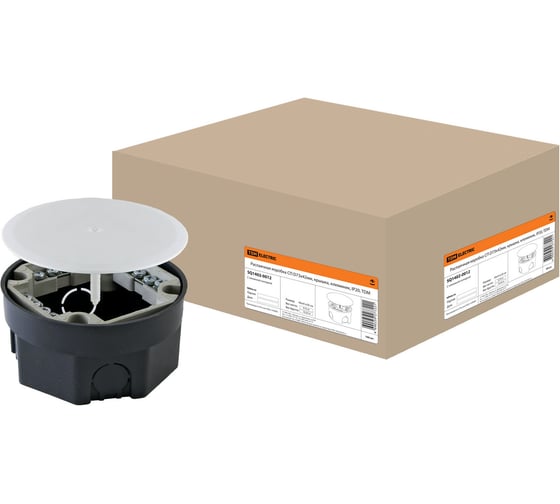 Распаечная коробка с крышкой СП D73х42мм, клеммник, IP20 TDM ELECTRIC SQ1402-0012 1